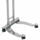 Pedigo P-1069-A-SS Stainless Steel 4-Wheel Base Hand Operated Mayo Stand - Base