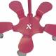 Pedigo P-1095-8 Pink Pole™ Infusion Pump Stand - Base Upper View