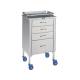 Pedigo P-1105-SS Anesthetist Cabinet with 4 Drawers