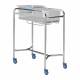 Pedigo P-1110-SS Stainless Steel Bassinet Stand (Shown with Optional Bassinet and Pad - Sold Separately)