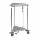 Pedigo P-1120-L-SS Stainless Steel Triangular Linen Hamper with Lid