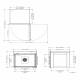 Pedigo P-2430 Tri-Temp Blanket and Fluid Warmer with 1 Shelf, 5.5 Cubic Feet - Technical Drawing