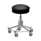Pedigo P-536-BLK Screw Shaft Height Adjustment Exam Stool - Black Upholstery