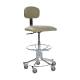 Pedigo P-555-GS Hand Pneumatic Adjustable Lab Stool with Backrest