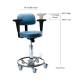 Image shows the Pedigo P-6000 Surgeon Stool with Optional Armrests (sold separately), item P-6000-D.