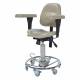 Pedigo P-7000 Hydraulic Surgeon's Stool With Backrest & Armrests