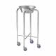 Pedigo P-78 Chrome Single Basin Stand with 3" Corrosion-resistant co•re Casters™