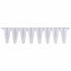 P3801-Q PureAmp 0.1mL Low Profile qPCR Natural/Clear 8-Tube Strips with Separate Optical Cap Strips