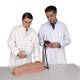 3B Scientific P56 Upper Leg Intramuscular Injection Simulator - Light Skin Tone, Actual Use (Lab coats are not included)