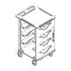Capsa P6204 Endoscope Transport GOcart™ with 4-Tray Capacity
