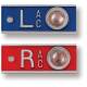 Aluminum Position Indicator Markers - 1/2" "L" & "R" With Initials - Horizontal