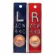 AC Wellman PAP03-V-2 Aluminum Position Indicator Marker - 1/2" L & R Set with 2 Lines of 1-3 Initials Each, Vertical (Set of 2)