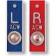 Aluminum Position Indicator Markers - 1/2" "L" & "R" With Initials - Vertical