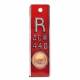 AC Wellman PAR03-V-2 Aluminum Position Indicator Marker - 1/2" R with 2 Lines of 1-3 Initials Each, Vertical (Per Each)