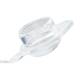 Globe Scientific PCR-02D 0.2 mL Individual PCR Tube with Cap - Dome Cap, Clear, Cap Close-up View