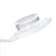 Globe Scientific PCR-02F 0.2 mL Individual PCR Tube with Cap - Frosted Flat Cap, Clear, Cap Close-up View