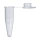 Globe Scientific PCR-02FQ 0.2 mL Individual PCR Tube with Cap - Flat Cap, Optically Clear for qPCR