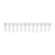 Globe Scientific PCR-02S-12 0.2 mL 12-Strip PCR Tube without Cap