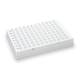 Globe Scientific PCR-FS-02W 0.2 mL 96-Well Low Profile PCR Plate, Full Skirt - White
