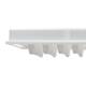 Globe Scientific PCR-HS-01W 0.1 mL 96-Well Low Profile PCR Plate, Half Skirt - Light Cycler-Style, White, Side View