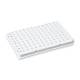 Globe Scientific PCR-HS-01W 0.1 mL 96-Well Low Profile PCR Plate, Half Skirt - Light Cycler-Style, White