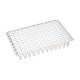 Globe Scientific PCR-NS-02 0.2 mL 96-Well PCR Plate, No Skirt - Flat Top, Clear