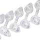 Globe Scientific PCR-QS-02D QuickSnap™ 0.2 mL 8-Strip PCR Tube with Individually Attached Cap - Dome Cap, Clear, Close-up Diagonal View