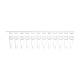 Globe Scientific PCR-STR-02F-12 0.2 mL 12-Strip PCR Tube with Separate Cap Strip - Flat Cap