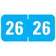 Arden Label PFYV-26-T4 Profile Compatible PFYV Series 2026 Year Labels - Size 3/4" H x 1 1/2" W