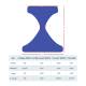 Phillips Safety Gonad/Ovarian Diaper, Royal Blue - Dimensions
