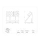 Poltex PIPRK5 Pipette Rack, Tabletop, 5 Position - Dimensions