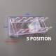 Poltex PIPRKWL5 Wall Pipette Rack, 5 Position - Dimensions