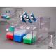 Poltex PIPSTATPG PETG Pipetting Station - Features and Dimensions (Pipettes and Supplies are Not Included)
