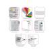 Pegasus PLY46-333333336B-GG-PED2 Poly Pediatric Code Response Cart, 46" Height - Accessory Package (Oxygen Tank and IV Fluid Bag are Not Included)