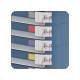 Pegasus PLY41-33333336-BB-EXLK-S-PED1 Poly Pediatric Crash Cart, 41" Height with Pull-and-Break External Lock - External Lock Set Close-Up