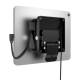 Compulocks PM01 PowerMove Universal Charging Dock for iPad, Left Angle View, Actual Use (Cable is Sold Separately; Tablet is Not Included)