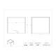 Poltex POCSTAK111010 Point-of-Care Machine Riser, 11" W x 10" D x 10" H - Dimensions