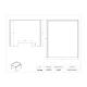 Poltex POCSTAK8107 Point-of-Care Machine Riser, 8" W x 10" D x 7" H - Dimensions