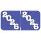 Arden Labe POYM-26-T4 POS Compatible POYM Series 2026 Year Labels - Size 3/4" H x 1 1/2" W