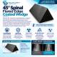 Phillips Safety PPFP-PCBB Coated Foam Positioner 45 Degree Spinal Wedge, Flared Edge - 20.25" L x 10" W x 7" H, Product Infographic (Other Sizes are Sold Separately)
