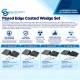 Phillips Safety PPFP-PCBH Coated Foam Positioner 16 Degree Wedge Set, Flared Edge, Product Infographic (Other Sizes are Sold Separately)