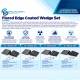 Phillips Safety PPFP-PCBJ Coated Foam Positioner 12 Degree Wedge Set, Flared Edge, Product Infographic (Other Sizes are Sold Separately)