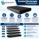 Phillips Safety PPFP-PCBS Coated Foam Positioner Rectangle, Non-Flared Edge - 6" L x 4" W x 1.50" H, Product Infographic (Other Sizes are Sold Separately)
