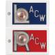 Plastic Position Indicator Markers - 7/8" "L" & "R" With Initials - Horizontal