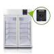 Thermco PR-1350 Arctiko High-Capacity Upright Biomedical Refrigerator with Two Glass Doors, 49.4 Cubic Feet - Zoomed-in Display