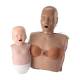 Prestan Adult and Infant Ultralite® Manikin - Adult with Female Chest Accessory in Dark Skin Tone and Infant in Medium Skin Tone (The Female Chest Accessory is sold separately.)