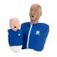 Prestan Adult and Infant Ultralite® Manikin - Adult in Dark Skin Tone and Infant in Medium Skin Tone with Shirts (The Adult Manikin shown has a medium skin tone for demonstration purposes only. Shirts are sold separately.)