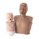 Prestan Adult and Infant Ultralite® Manikin - Adult in Dark Skin Tone and Infant in Medium Skin Tone