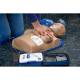 Prestan AED UltraTrainer™ - A Person conducting CPR to a Dark Tone Manikin (Manikin, Valve Mask, and Face Shield are not included)