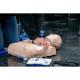 Prestan AED UltraTrainer™ - A Person conducting CPR to a Medium Tone Manikin (Manikin, Valve Mask, and Face Shield are not included)